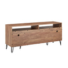 Manhattan Comfort Dumbo Modern 63" Fluted TV Stand in Golden Brown