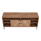 Manhattan Comfort Dumbo Modern 63" Fluted TV Stand in Golden Brown