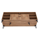 Manhattan Comfort Dumbo Modern 63" Fluted TV Stand in Golden Brown