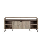 Manhattan Comfort Dumbo Modern 63" Fluted TV Stand in Rustic Gray