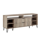 Manhattan Comfort Dumbo Modern 63" Fluted TV Stand in Rustic Gray