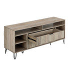 Manhattan Comfort Dumbo Modern 63" Fluted TV Stand in Rustic Gray