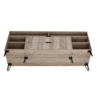 Manhattan Comfort Dumbo Modern 63" Fluted TV Stand in Rustic Gray