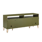 Manhattan Comfort Dumbo Modern 63" Fluted TV Stand in Olive Green
