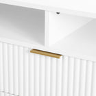 Manhattan Comfort Dumbo Modern 63" Fluted TV Stand in White