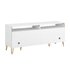 Manhattan Comfort Dumbo Modern 63" Fluted TV Stand in White