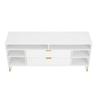 Manhattan Comfort Dumbo Modern 63" Fluted TV Stand in White