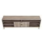 Manhattan Comfort Dumbo Modern 85" Fluted TV Stand in Rustic Gray