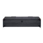Manhattan Comfort Jodie Mid-Century Modern 69" Fluted TV Stand in Charcoal Gray