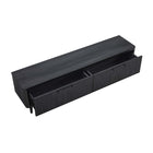 Manhattan Comfort Jodie Mid-Century Modern 69" Fluted TV Stand in Charcoal Gray