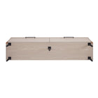 Manhattan Comfort Jodie Mid-Century Modern 69" Fluted TV Stand in Whitewashed Oak