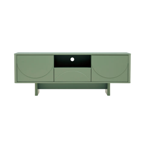 Manhattan Comfort Ella Modern 59" TV Stand in Sage Green