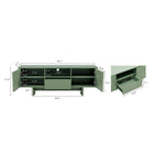 Manhattan Comfort Ella Modern 59" TV Stand in Sage Green