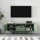 Manhattan Comfort Ella Modern 59" TV Stand in Sage Green