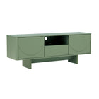 Manhattan Comfort Ella Modern 59" TV Stand in Sage Green