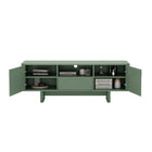 Manhattan Comfort Ella Modern 59" TV Stand in Sage Green