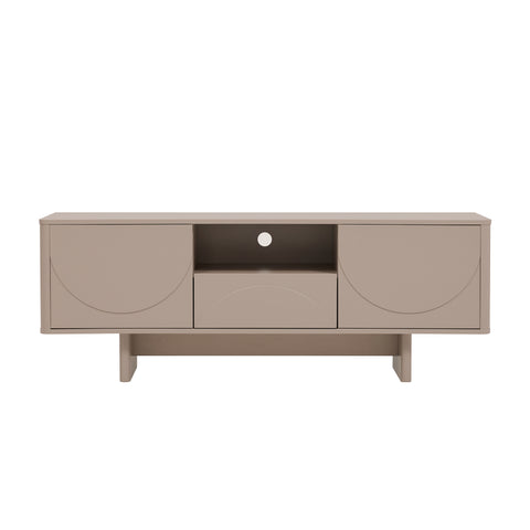 Manhattan Comfort Ella Modern 59" TV Stand in Mocha