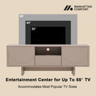 Manhattan Comfort Ella Modern 59" TV Stand in Mocha