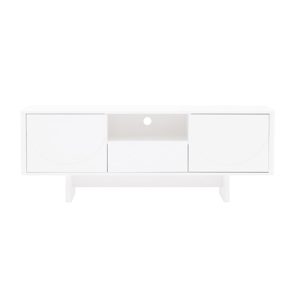 Manhattan Comfort Ella Modern 59" TV Stand in White