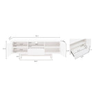 Manhattan Comfort Ella Modern 59" TV Stand in White