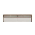 Manhattan Comfort Duncan Contemporary Modern 70" TV Stand in Maple and Off White