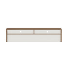 Manhattan Comfort Duncan Contemporary Modern 70" TV Stand in Maple and Off White