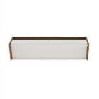 Manhattan Comfort Duncan Contemporary Modern 70" TV Stand in Maple and Off White