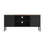 Manhattan Comfort Landen Modern 47" Metal Storage Cabinet in Black