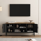 Manhattan Comfort Landen Modern 47" Metal Storage Cabinet in Black