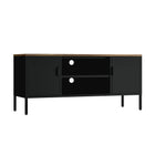 Manhattan Comfort Landen Modern 47" Metal Storage Cabinet in Black