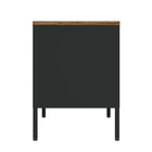 Manhattan Comfort Landen Modern 47" Metal Storage Cabinet in Black