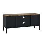 Manhattan Comfort Landen Modern 47" Metal Storage Cabinet in Black