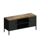 Manhattan Comfort Landen Modern 47" Metal Storage Cabinet in Black