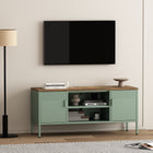 Manhattan Comfort Landen Modern 47" Metal Storage Cabinet in Sage Green