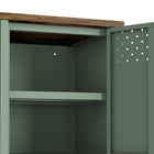 Manhattan Comfort Landen Modern 47" Metal Storage Cabinet in Sage Green