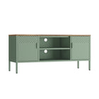 Manhattan Comfort Landen Modern 47" Metal Storage Cabinet in Sage Green