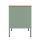 Manhattan Comfort Landen Modern 47" Metal Storage Cabinet in Sage Green