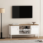 Manhattan Comfort Landen Modern 47" Metal Storage Cabinet in White