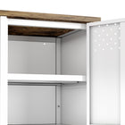 Manhattan Comfort Landen Modern 47" Metal Storage Cabinet in White