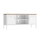 Manhattan Comfort Landen Modern 47" Metal Storage Cabinet in White