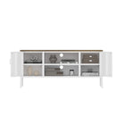 Manhattan Comfort Landen Modern 47" Metal Storage Cabinet in White
