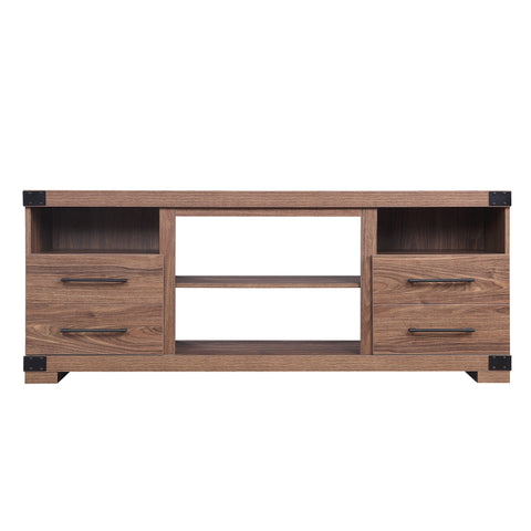 Manhattan Comfort Richmond Industrial Traditional 60" TV Stand in Brown