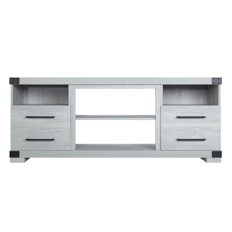 Manhattan Comfort Richmond Industrial Traditional 60" TV Stand in Gray