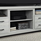 Manhattan Comfort Richmond Industrial Traditional 60" TV Stand in Gray