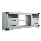 Manhattan Comfort Richmond Industrial Traditional 60" TV Stand in Gray