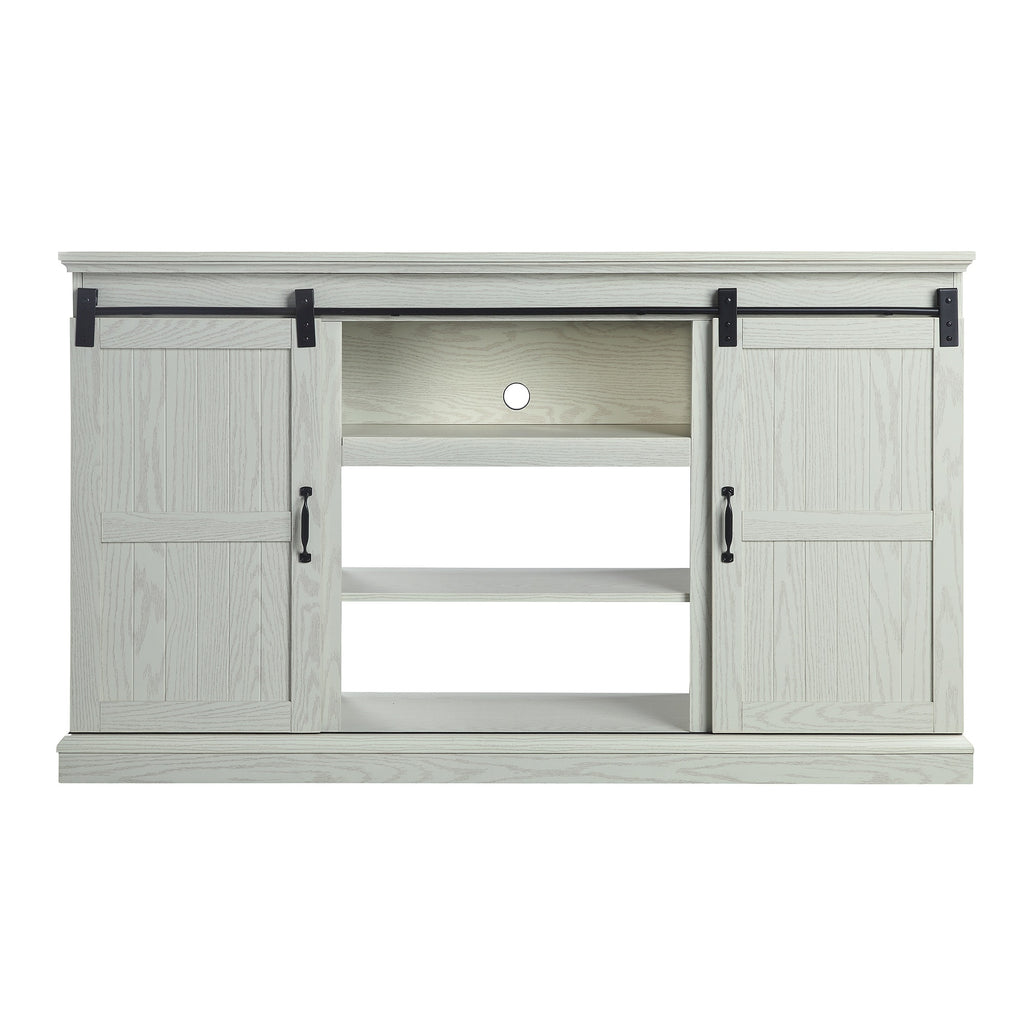 Manhattan Comfort Myrtle Modern Farmhouse 60" TV Stand in Cream Oak
