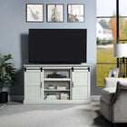 Manhattan Comfort Myrtle Modern Farmhouse 60" TV Stand in Cream Oak