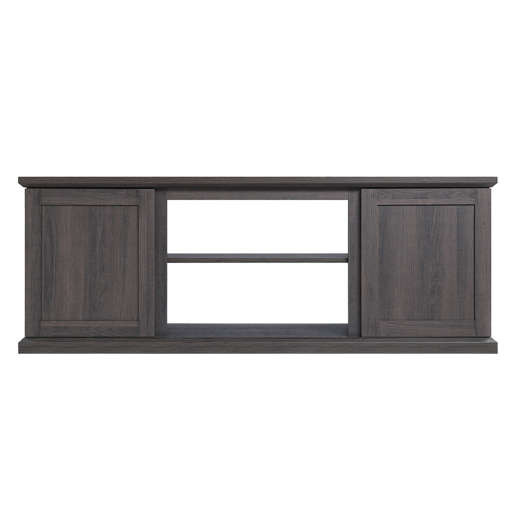 Manhattan Comfort Franklin Modern Farmhouse 60" TV Stand in Brown
