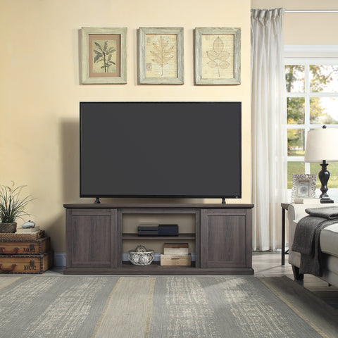 Manhattan Comfort Franklin Modern Farmhouse 60" TV Stand in Brown