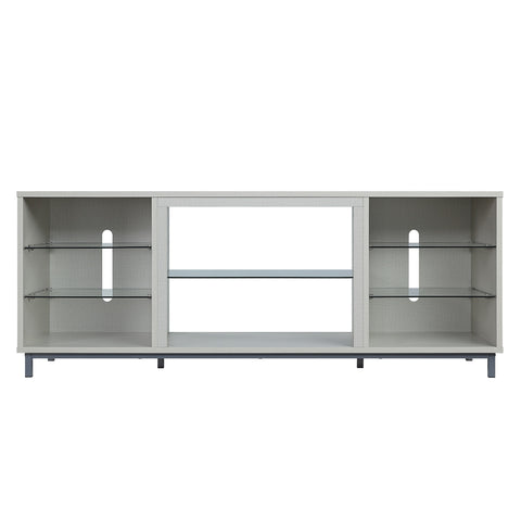 Manhattan Comfort Brighton Modern 60" TV Stand in Beige
